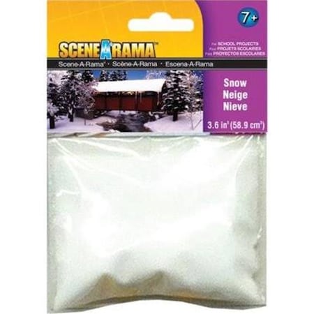 Woodland Scenics Woodland Scenics WOO4187 2 oz Snow Bag; White WOO4187